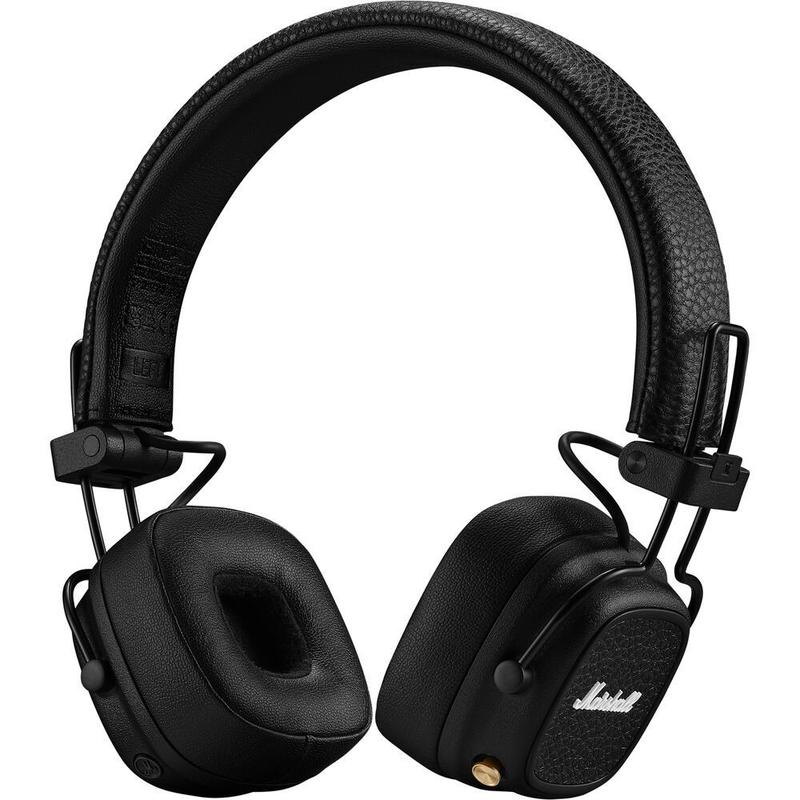 Marshall MAJOR Ⅴ Fone de Ouvido Marshall Major V On-Ear Bluetooth - Preto